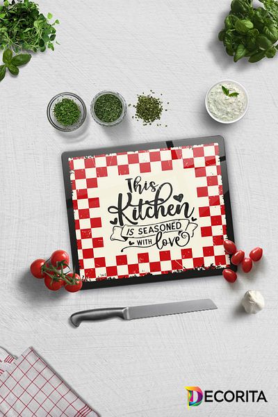 Decorita Glass Cutting Board - Glass Cutting Board |   Kitchen Love |   29cm X 34cm