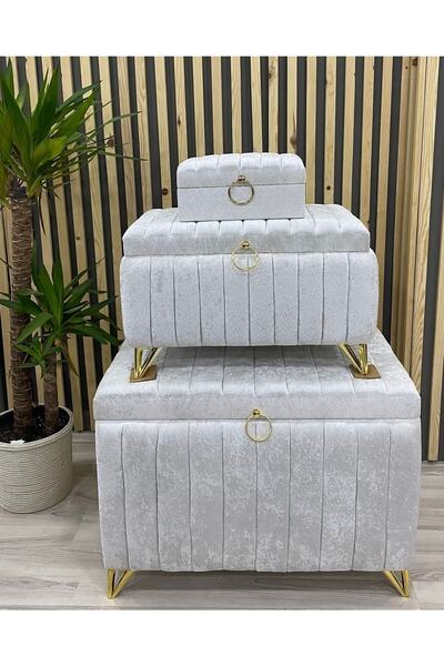 Duru Çeyiz Sandıkları Asude Söz Nişan Bohça Gelin Düğün Çeyiz Sandık 3lü Dügü...