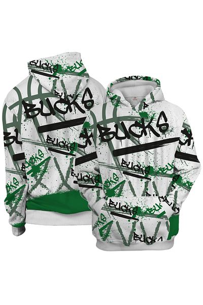 usateamfans Bucks 3d Oversize Hoodie