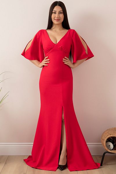 PULLIMM Rochie de seară lungă cu detaliu cu fante 13233