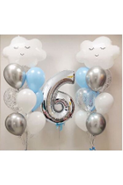 BEST PARTİ DOĞUM GÜNÜ PARTİ SÜSLERİ مجموعة بالون سكاي كلاود لعيد الميلاد لعمر...
