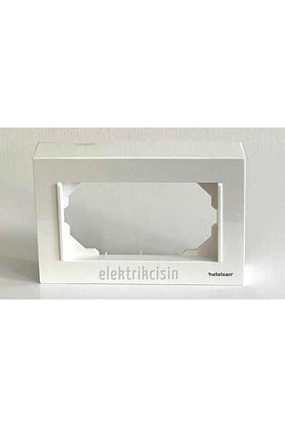 Netelsan Byobu White Double Socket Frame (yanlızca Frame) - 5 Pieces
