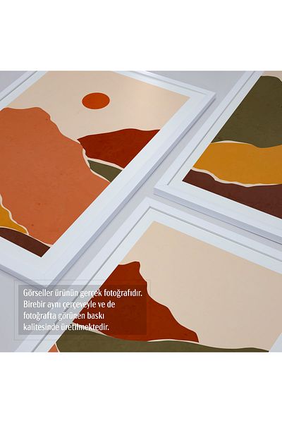 HOMEPACK Σετ ζωγραφικής 3 τεμαχίων με λευκό πλαστικοποιημένο πλαίσιο Hpn085