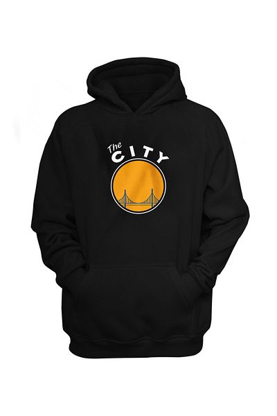 usateamfans Ανδρικό φούτερ με κουκούλα μπλε Golden State Warriors The City