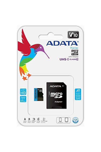Adata 128gb Premier Microsdxc Card With Adapter Uhs-i Class10 V10 Hafıza Kartı