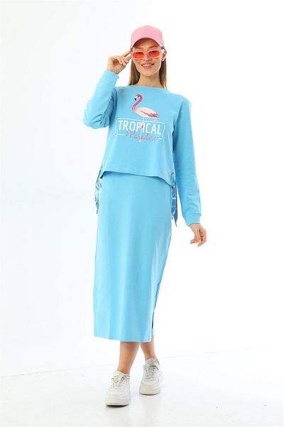 WestBound Paradise Skirt Sports Bottom Top Διπλό Σετ - Τυρκουάζ
