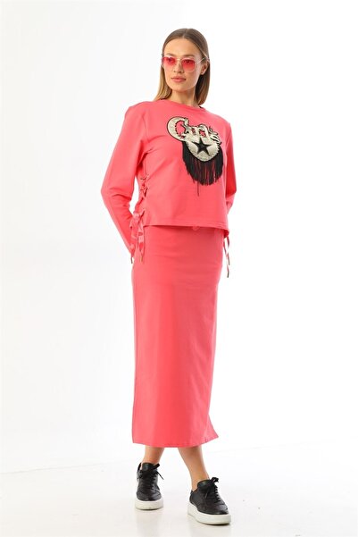 WestBound Αθλητικό κοστούμι δύο τεμαχίων με φούστα για κορίτσια - Yavruağzı