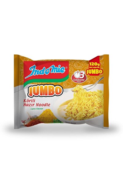 İndomie Jumbo Serisi Köri Çeşnili 120 gr 40 Adet.