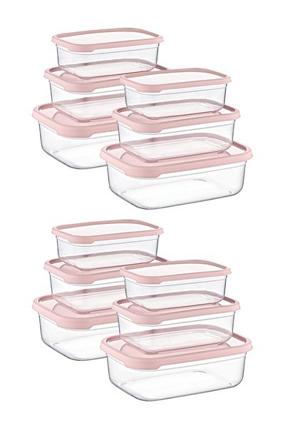 Nandy Home Set of 12 Embox Rectangular Food Supply, Food Storage Container Powder