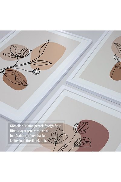 HOMEPACK Σετ ζωγραφικής 3 τεμαχίων με λευκό πλαστικοποιημένο πλαίσιο Hpn109