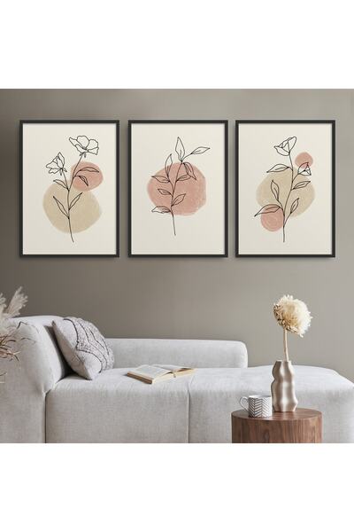 HOMEPACK Σετ ζωγραφικής 3 τεμαχίων με μαύρο πλαστικοποιημένο πλαίσιο Hpn110