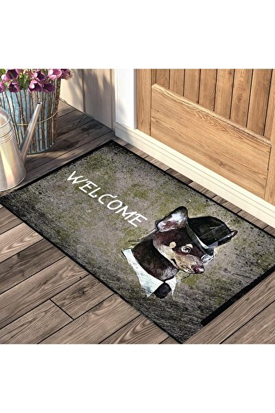 Evsebu سجادة باب مزخرفة بنمط عتيق