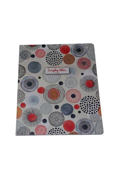 KESKİN COLOR 20x25 Cm Checked 80 Sheets Notebook Cardboard Cover 70 Gr White Paper