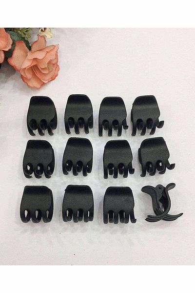 Asa Bebek Çocuk Three Prong Classic Model Black Latch Buckle -2.5 Cm-12 Pieces
