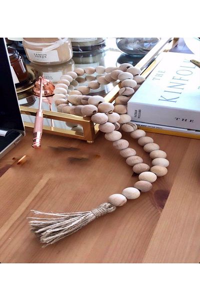 E-Sanat Evi Decorative Wooden Beaded Decorative Ornamental Rosary