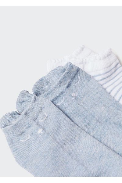 MANGO Kids Șosete albastre pentru copii
