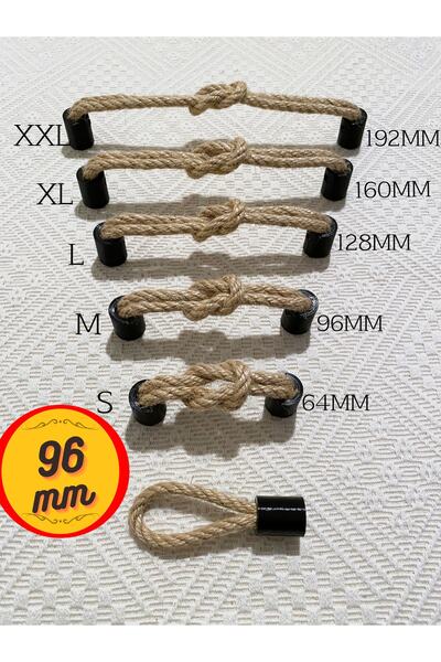Barbarossa 96mm Hasır Kulp Kapı Dolap Vestiyer Çekmece Kulbu Hasırkulp 96mm