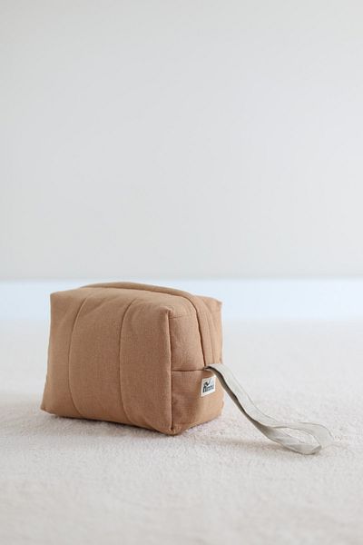 Ninna Kids Multi-Purpose Linen Organizer Bag - Orangey
