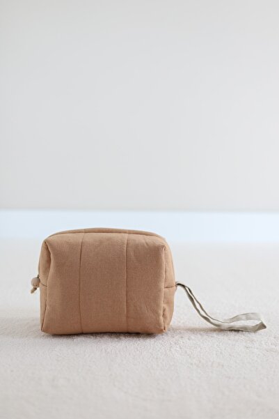 Ninna Kids Çok Amaçlı Keten Organizer Çanta - Orangey