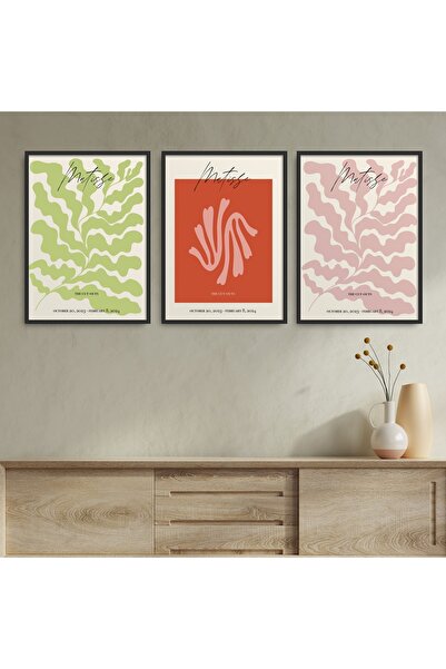 HOMEPACK Σετ ζωγραφικής 3 τεμαχίων με μαύρο πλαστικοποιημένο πλαίσιο Hpn118