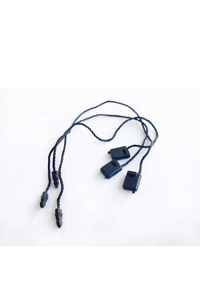 gg gençgirişimci Black Locked Label String - 15cm, 100 Pieces