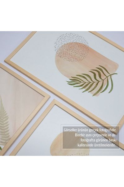 HOMEPACK Комплект за рисуване от 3 части с рамка от естествено дърво Hpn130