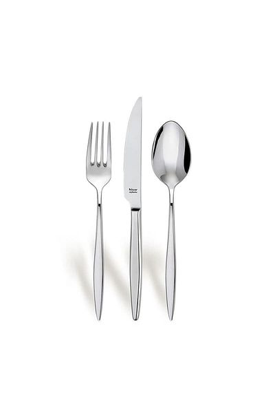 Hisar Mercury 84 Piece Steel Fork Spoon Knife Set