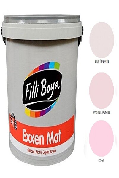 Filli Boya Exxen Mat Silikonlu Mat Iç Cephe Boyası 15lt (pastel Pembe)
