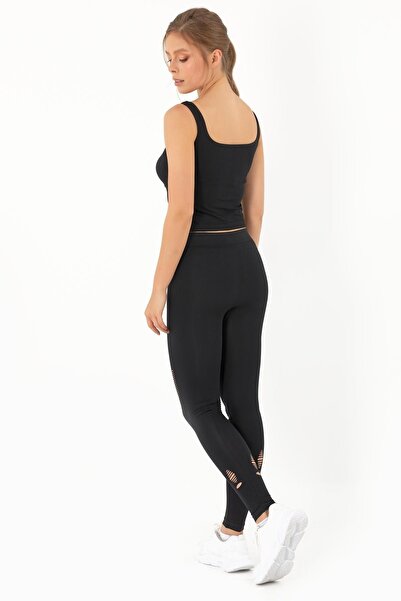 kingspearl Seamless Sports Leggings with Mesh Detail
