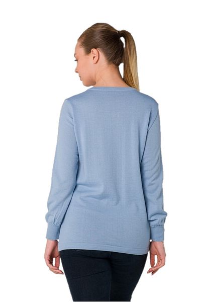 Solo Blue Heart Crystal Detailed Cardigan