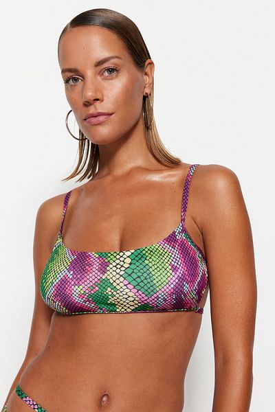 Trendyol Collection Animal Print Bralette Bikini Top TBESS23BU00085