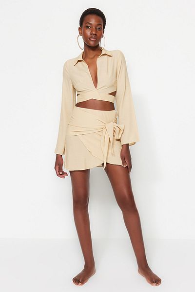 Trendyol Collection Two-Piece Set - Beige - Regular fit