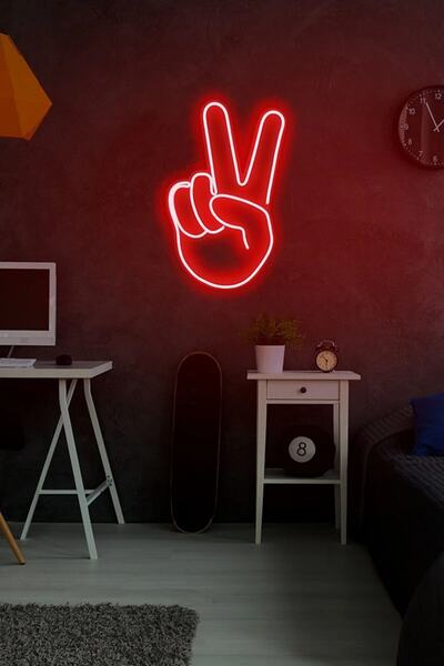 Extremmotif El Işareti Neon Tabela Neon Led