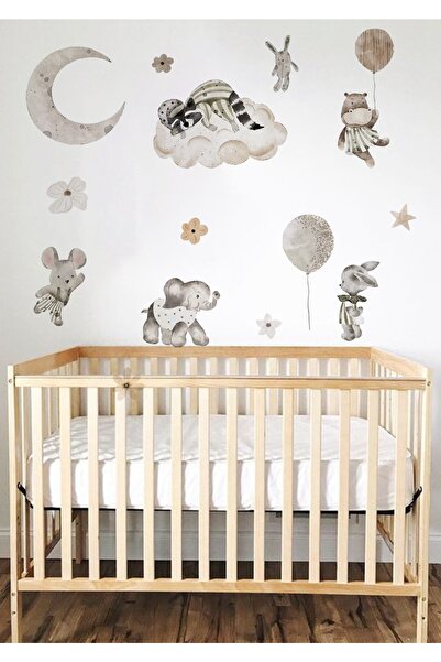 WALLHUMAN Autocolant de perete pentru camera copiilor Moon Dreams