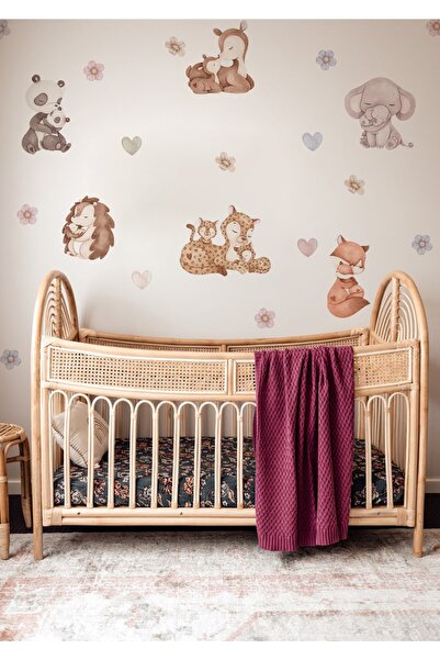 WALLHUMAN Zidna naljepnica za dečju sobu sa motivom životinja