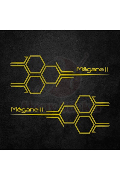Akçay Sticker 40cm X 15cm Megane 2 Bal Peteği Sticker Renault Megane 2 Sticke...