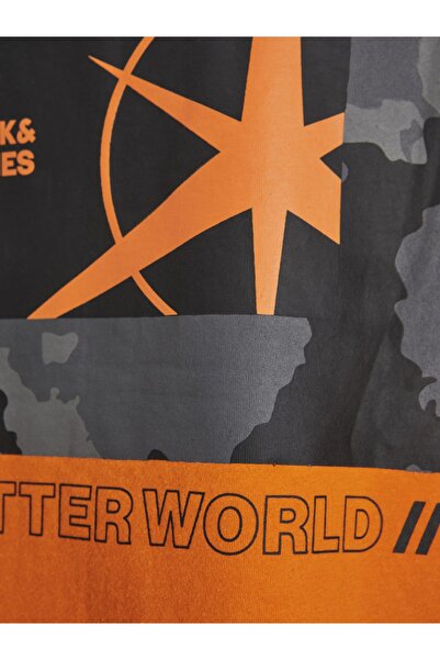 Jack & Jones Тениска Pusula Sirt Baskili - Filo