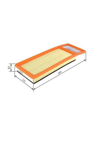 Bosch F026400346 Air Filter Opel Combo, Fiat Egea, Doblo, Fiarino