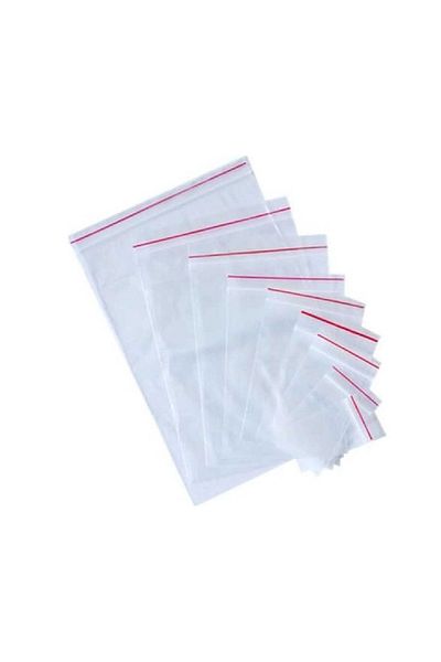Yakutsan Tropic 5 Pack Ziplock Bag Transparent Bag 10x12 Pieces Henna Cookie Nuts Nylon (1000 pcs)