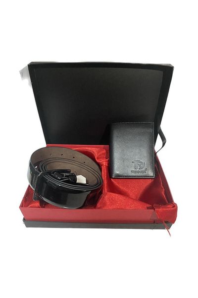 FATELLA Men's Wallet Belt Set Valentine's Day Gift Birthday Gift
