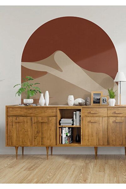 WALLHUMAN Bohem Kiremit Dağlar Duvar Stickerı