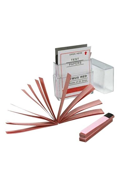 ISOLAB Kırmızı Turnusol Kağıdı - 20 Strip/paket
