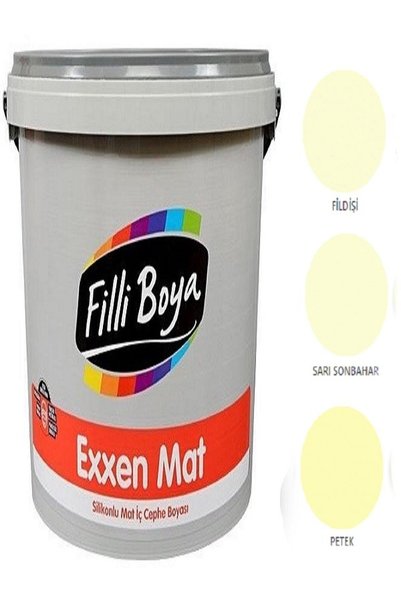 Filli Boya Exxen Mat Silikonlu Mat Iç Cephe Boyası 15lt Fil Dişi