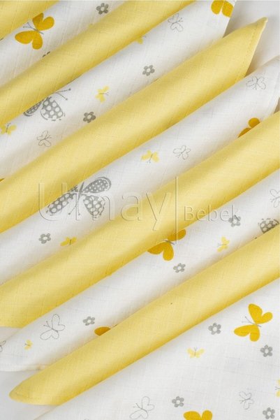 Umaybebek 10 Pack Muslin Mouth Cloth Wipes 25x25cm