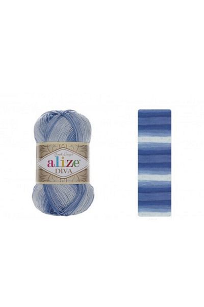 Alize Diva Batik Blue 3 Pieces Color: 3282