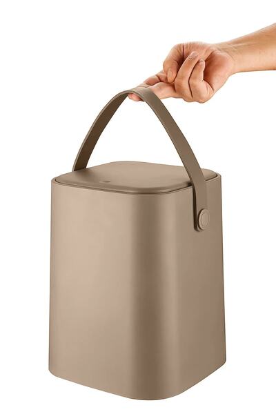 Depomaxx سلة المهملات السحرية 8 لتر تاتش -لاتيه