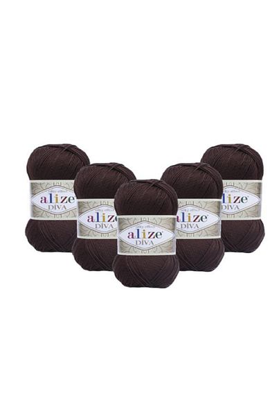 Alize Diva Brown 5 Pieces Color: 26