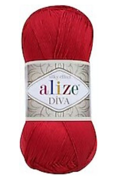 Alize Diva Red 5 Pieces Color: 106