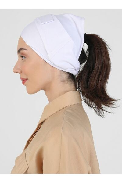 Ecardin Șapcă cu bandă lată - Albă -