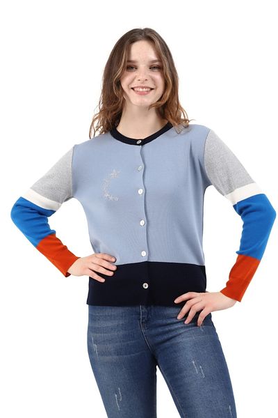 Solo Women's Star Stone Printed Knitwear Cardigan